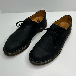 Dr. Martens 1461 Made In England Black Leather Oxford Shoes Size 8